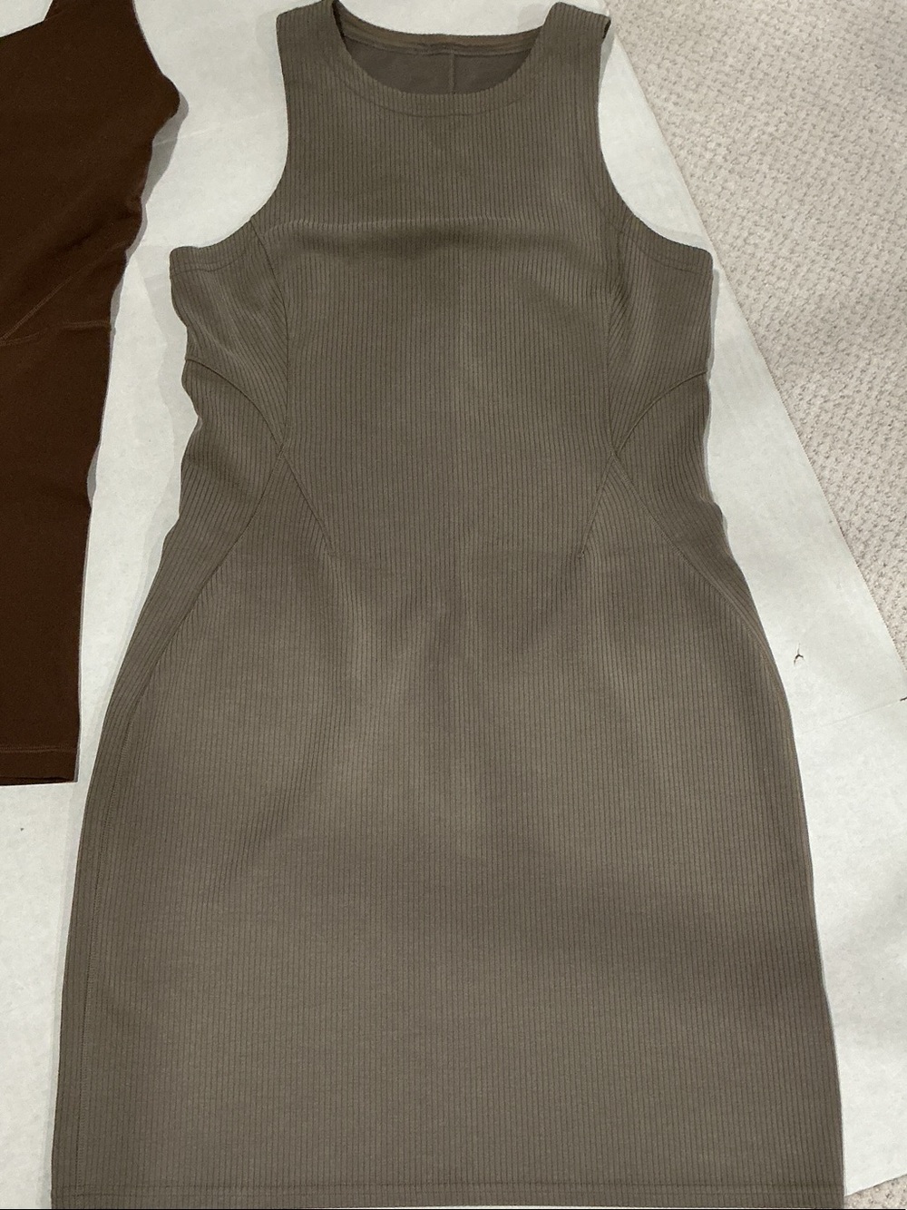 lululemon athletica Brown and Olive Women’s Bodysuit and Tank Dress Set SZ 10 - Picture 3 of 10